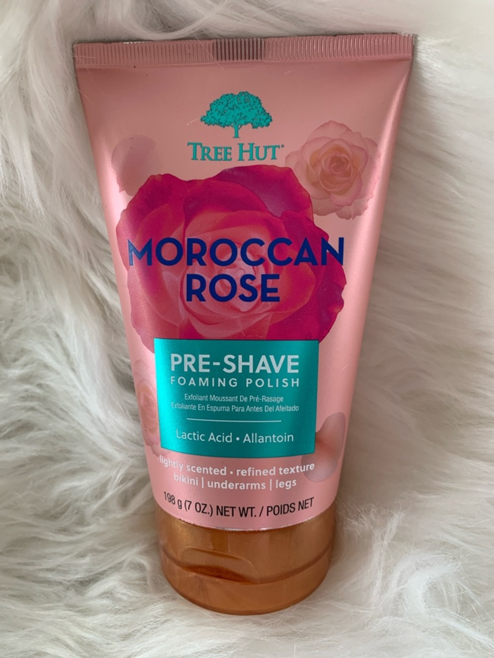 Tree Hut Moroccan Rose Pre-Shave Foaming Polish 7 Oz. NWT